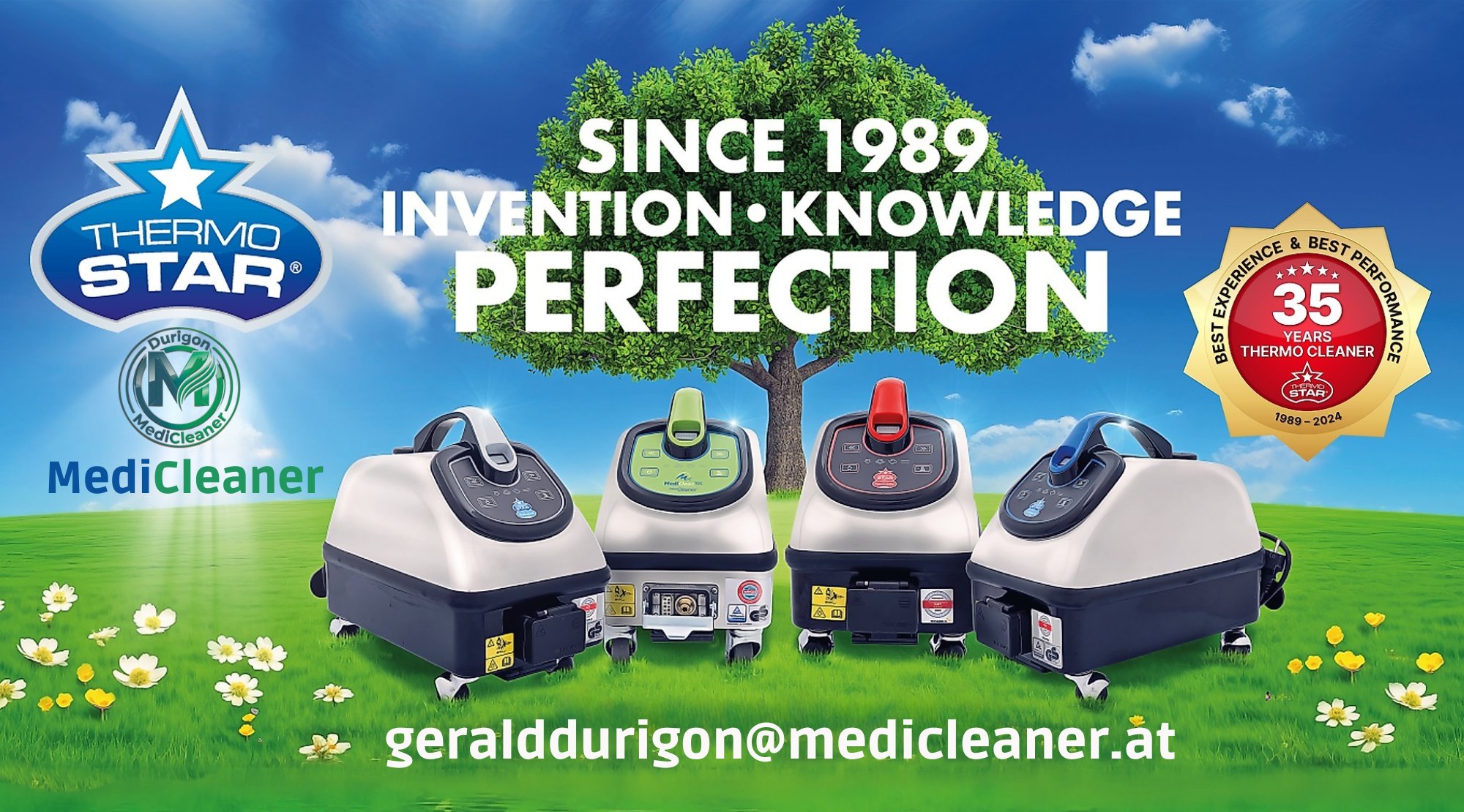Seit 1989 – Invention, Knowledge, Perfection: 35 Jahre Thermo Cleaner
