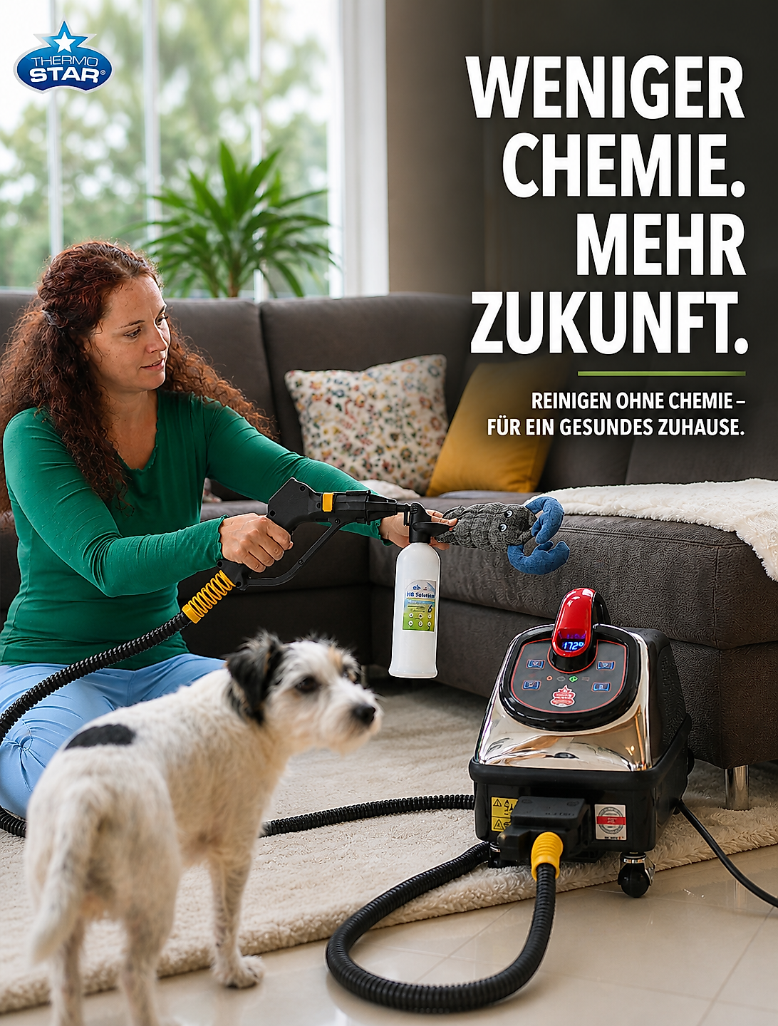 Weniger Chemie. Mehr Zukunft. Reinigen ohne Chemie – für ein gesundes Zuhause.