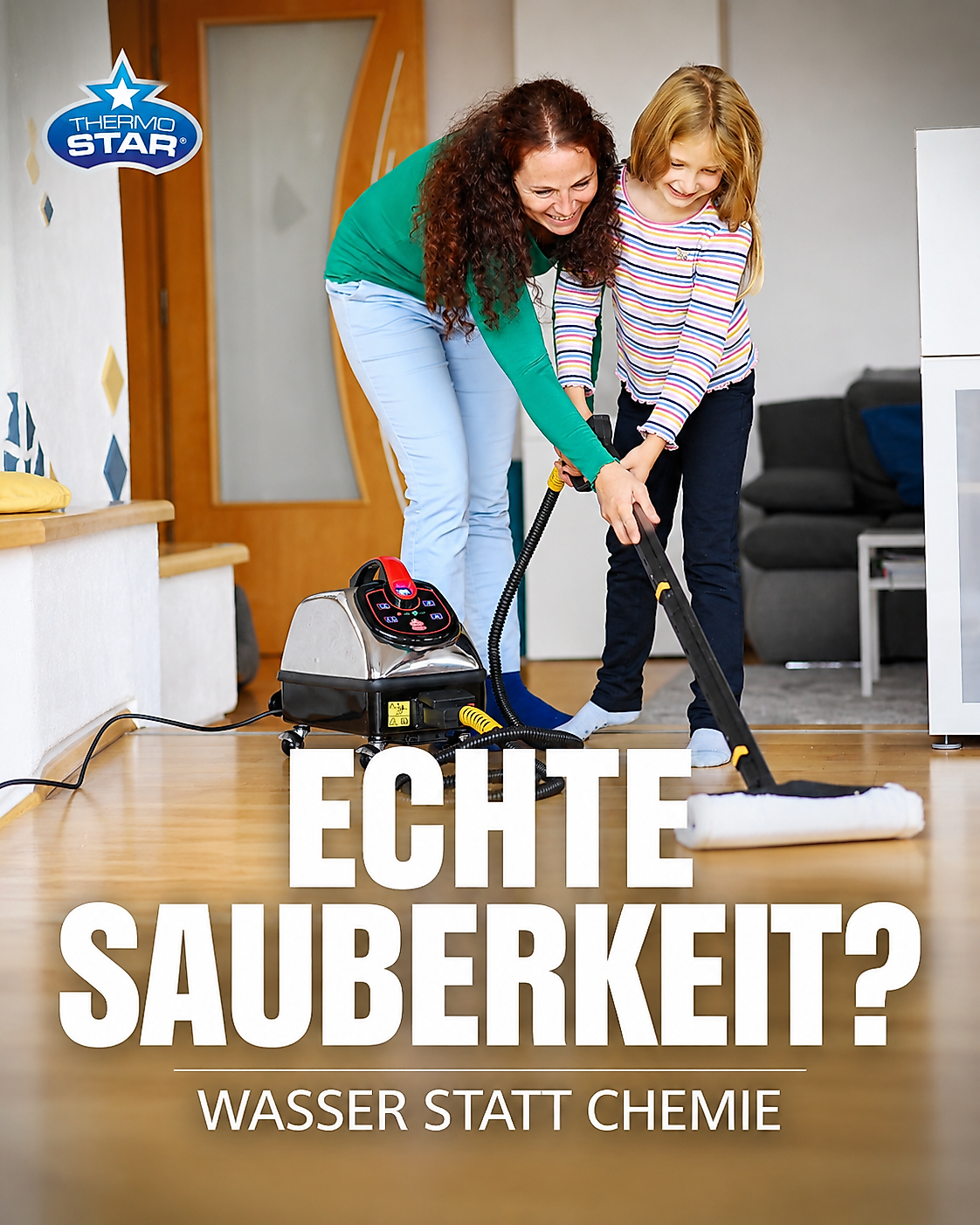 Echte Sauberkeit? Wasser statt Chemie.