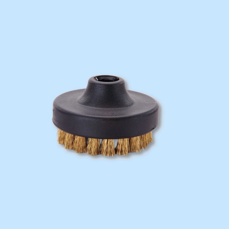 Messingbürste rund 60 mm, schwarz